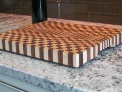 Alternative view of Jupiter - End Grain Cutting Board