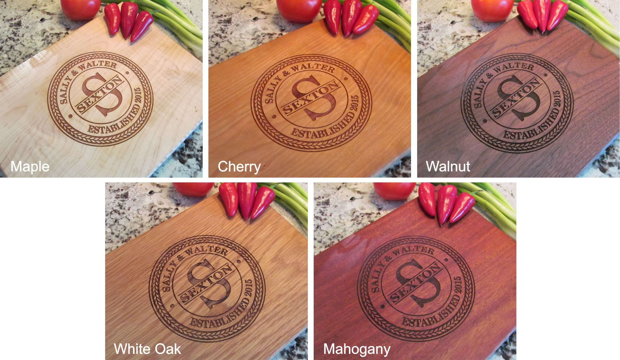Personalized Cutting Board - Laser Engraved 125-133 - Image 3