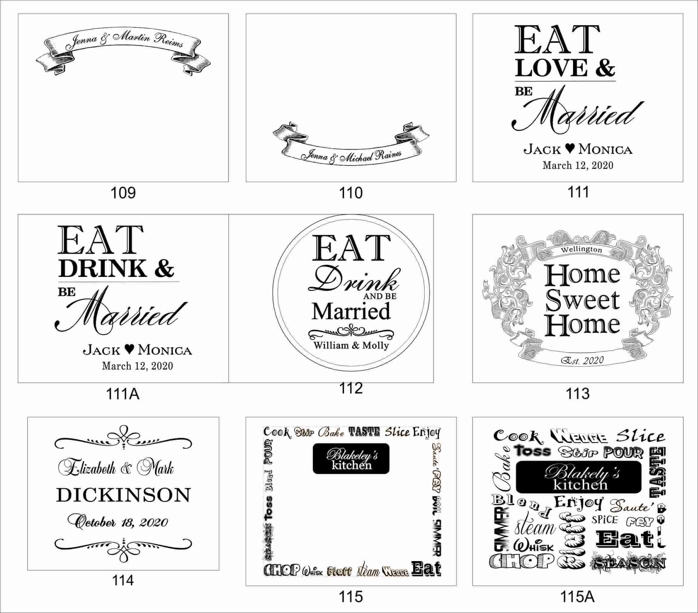 Personalized Cutting Board - Laser Engraved 109-115 - Image 2