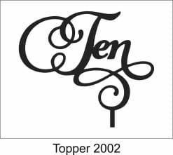 Alternative view of Birthday Cake Topper 2002