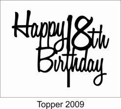 Alternative view of Birthday Cake Topper 2009