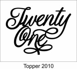 Alternative view of Birthday Cake Topper 2010