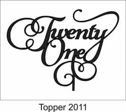 Alternative view of Birthday Cake Topper 2011