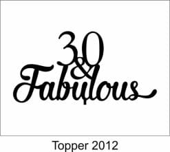 Alternative view of Birthday Cake Topper 2012