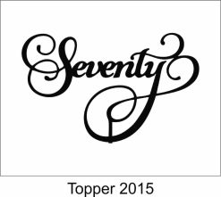 Alternative view of Birthday Cake Topper 2015