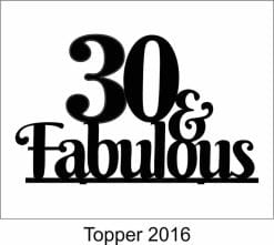 Alternative view of Birthday Cake Topper 2016