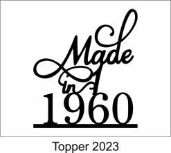 Alternative view of Birthday Cake Topper 2023