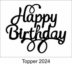 Alternative view of Birthday Cake Topper 2024