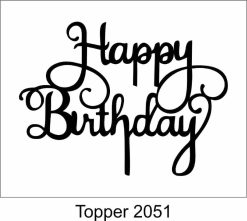 Alternative view of Birthday Cake Topper 2027