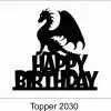 Birthday Cake Topper 2030 - Image 2