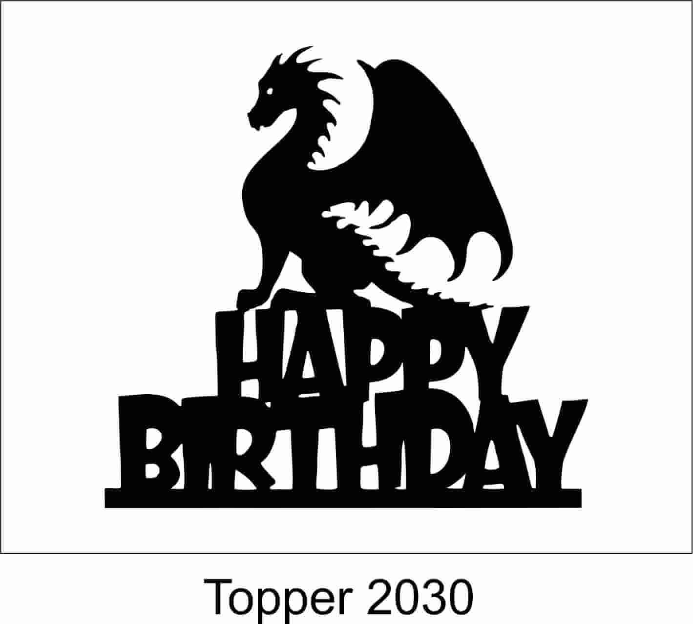 Birthday Cake Topper 2030 - Image 2