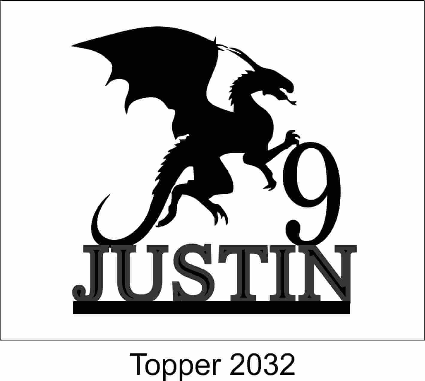 Birthday Cake Topper 2032 - Image 2