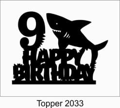 Alternative view of Birthday Cake Topper 2033