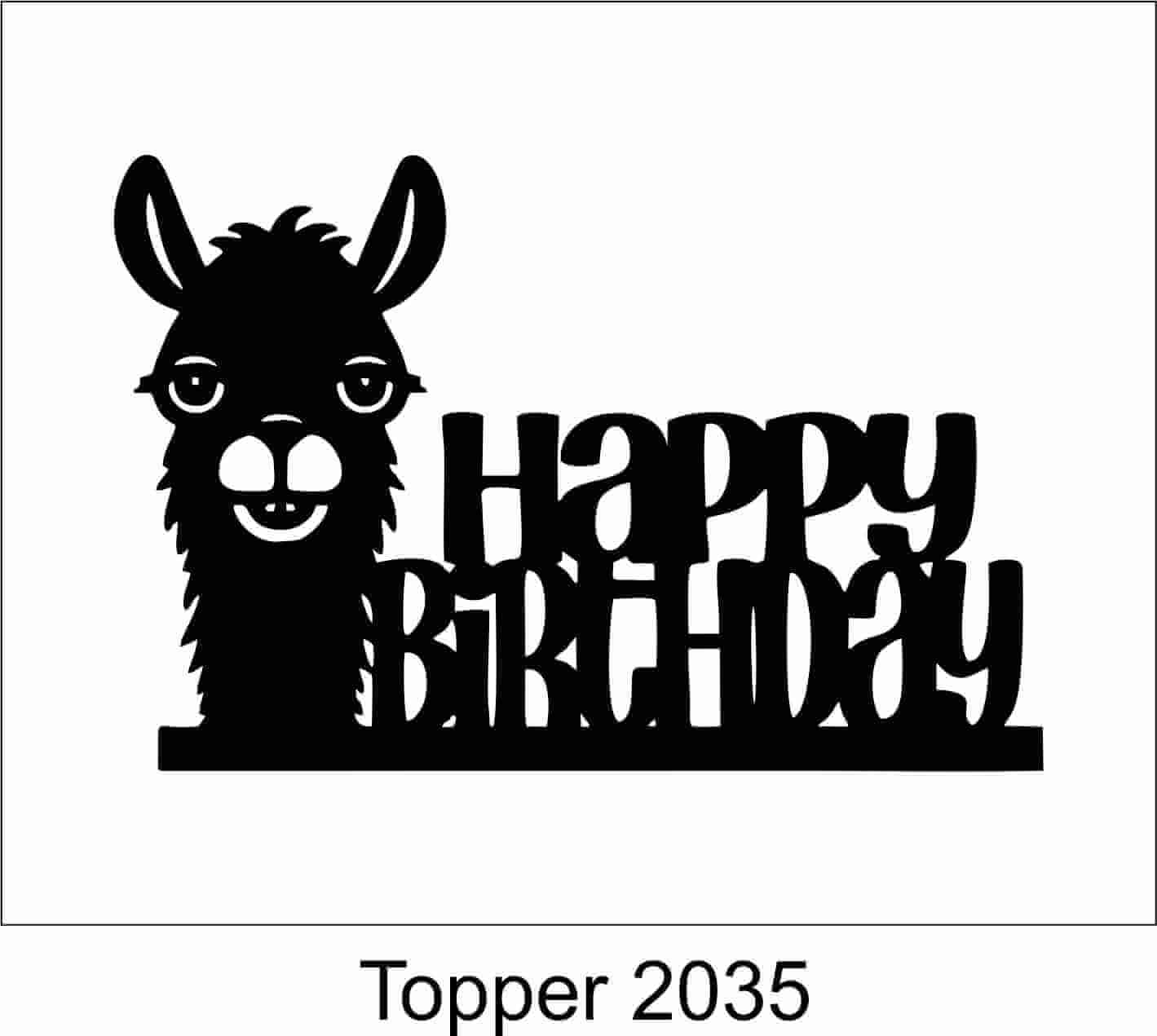 Birthday Cake Topper 2035 - Image 2
