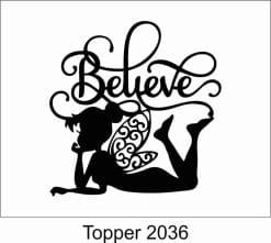 Alternative view of Birthday Cake Topper 2036