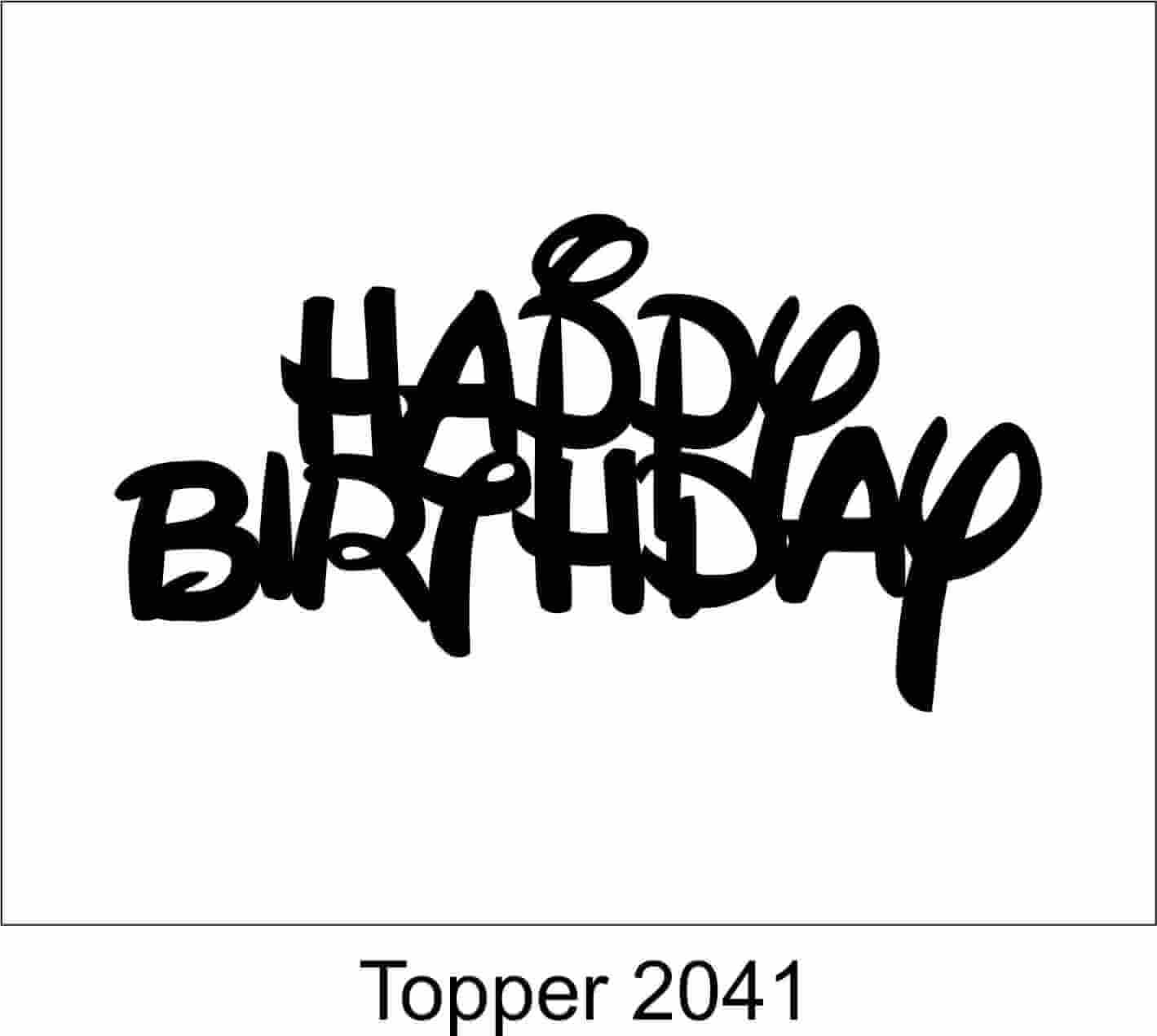 Birthday Cake Topper 2041 - Image 2