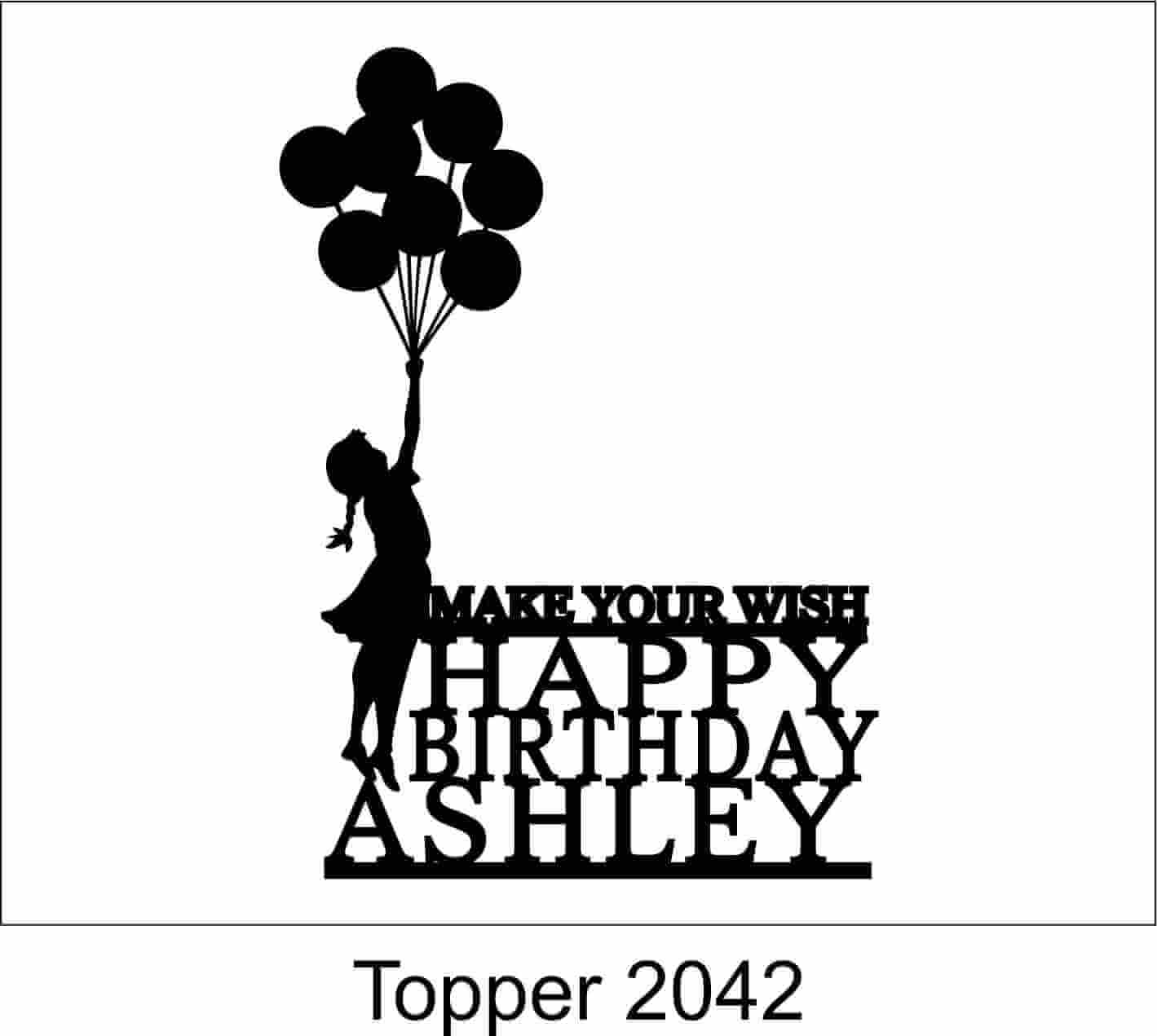 Birthday Cake Topper 2042 - Image 2