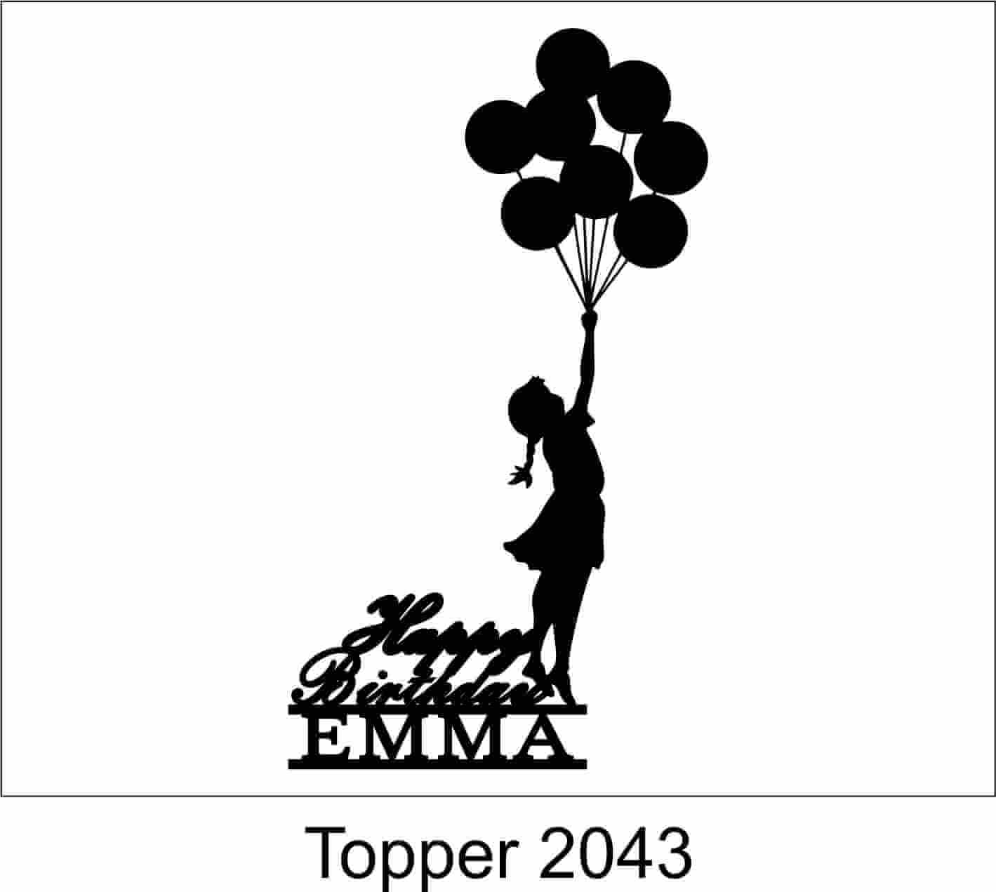 Birthday Cake Topper 2043 - Image 2