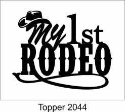 Alternative view of Birthday Cake Topper 2044