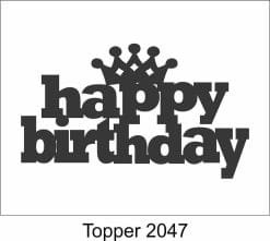 Alternative view of Birthday Cake Topper 2047
