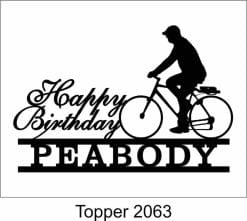 Alternative view of Birthday Cake Topper 2063