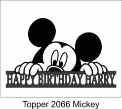 Alternative view of Birthday Cake Topper 2066 Mickey