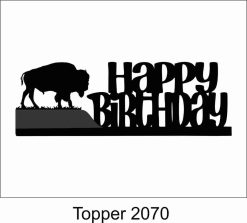 Alternative view of Birthday Cake Topper 2070 Buffalo