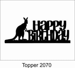 Alternative view of Birthday Cake Topper 2070 Kangaroo