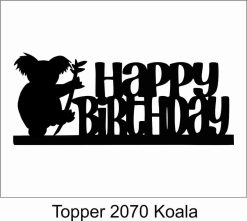 Alternative view of Birthday Cake Topper 2070 Koala