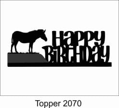 Alternative view of Birthday Cake Topper 2070 Zebra