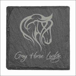 Lasered Slate Square Coasters - Set of 4