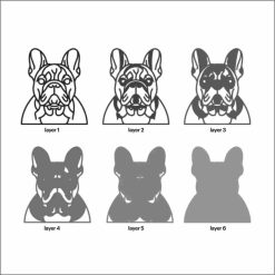 Alternative view of Layered Home Decor - Dog (6 Layers) - 200 Breeds Available