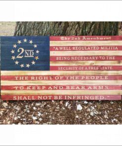 Rustic American Flag - 2nd AMENDMENT (3 versions, 3 sizes)