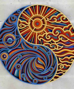 Layered Wall Decor - Yin & Yang (6 Layers)