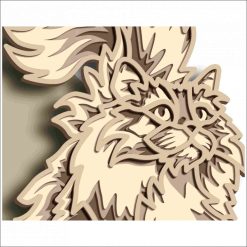 Alternative view of Layered Wall Decor - Cat (4 Layers)