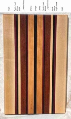 Alternative view of Leopard Spots - Edge Grain Cutting Board