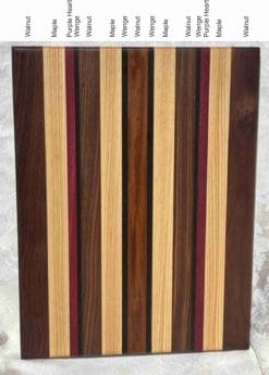 Alternative view of Racing Stripes - Edge Grain Cutting Board