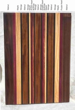 Alternative view of Raspberry Glow - Edge Grain Cutting Board