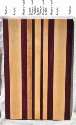 Alternative view of Turtle Shell - Edge Grain Cutting Board