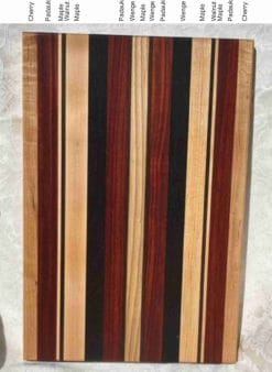 Alternative view of Vanilla Cherry Twist - Edge Grain Cutting Board
