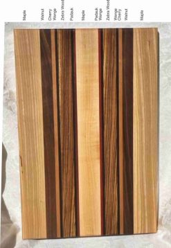 Alternative view of Zebra Creme - Edge Grain Cutting Board