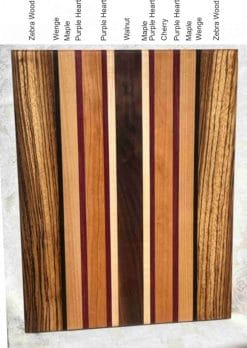 Alternative view of Zebra Race - Edge Grain Cutting Board