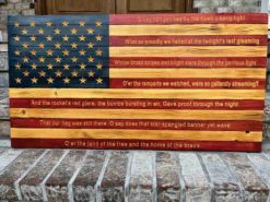 Alternative view of Rustic American Flag - National Anthem (3 versions, 2 sizes)