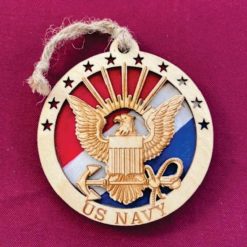 Layered Navy Ornament – 2 Layers of Intricate Detail